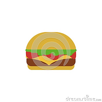 Burger logo icon design template vector isolated Vector Illustration