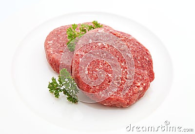 Burger patty Stock Photo