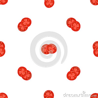 Burger tomato pattern seamless vector Vector Illustration