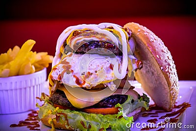 The Burgerzilla Stock Photo