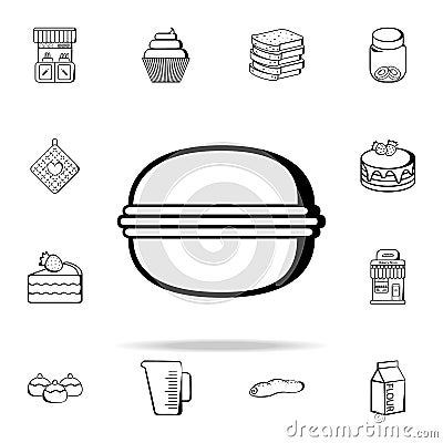 burgher icon. Bakery shop icons universal set for web and mobile Stock Photo