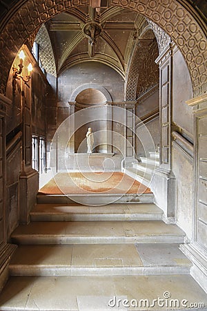 Burghley House Staircase Lincolnshire England Editorial Stock Photo