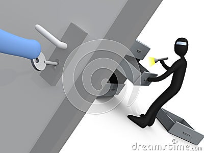 Burglar Stock Photo