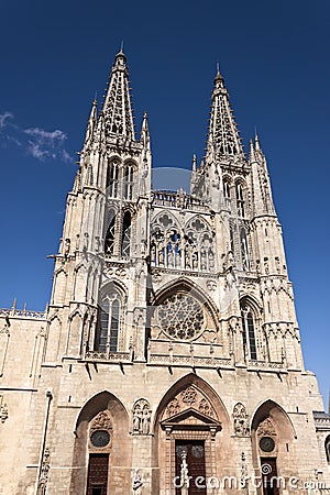 Burgos cathedral. Stock Photo