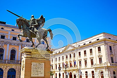 Burgos Cid Campeador statue in Castilla Spain Stock Photo