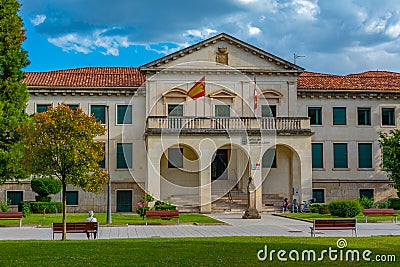 Burgos, Spain, June 3, 2022: Junta de Castilla y Leon building Editorial Stock Photo