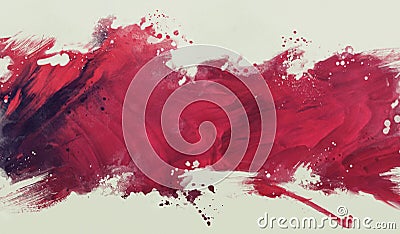 Burgundy abstraction of the watercolor Stock Photo