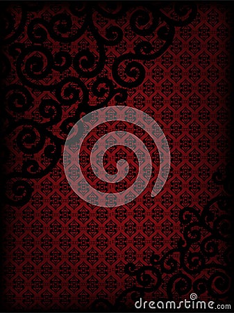 Burgundy Background With Ornament Stock Image - Image: 22967221