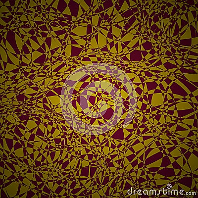 Burgundy red and gold mosaic pattern. Splinters broken glass effect. Bright abstract vector background. Easy to edit design Vector Illustration