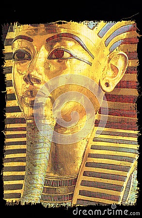 Burial mask of the Egyptian pharaoh tutankhamun Stock Photo