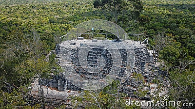 Archaeological Site: El Mirador, the cradle of Mayan civilization and the oldest mayan city in history Stock Photo