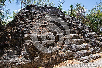 Archaeological Site: El Mirador, the cradle of Mayan civilization and the oldest mayan city in history Stock Photo