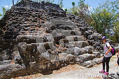 Archaeological Site: El Mirador, the cradle of Mayan civilization and the oldest mayan city in history Editorial Stock Photo