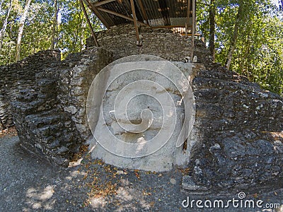 Archaeological Site: El Mirador, the cradle of Mayan civilization and the oldest mayan city in history Stock Photo