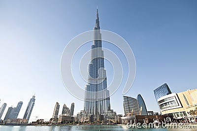 Burj Khalifa Dubai Editorial Stock Photo