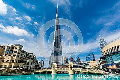 Burj Khalifa, Dubai, United Arab Emirates Editorial Stock Photo