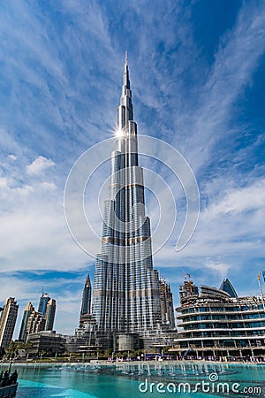 Burj Khalifa, Dubai, United Arab Emirates Editorial Stock Photo