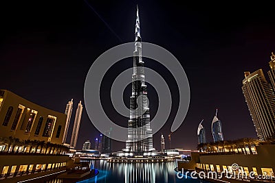 Burj Khalifa - Dubai, UAE (Generative AI) Stock Photo