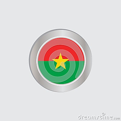 Burkina faso flag in official color, embed map, as the original Vector Illustration