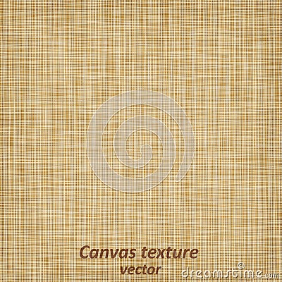 Burlap canvas sack fabric canvas linen flax scrim cloth textile material texture background Vector Illustration