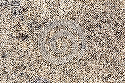 Burlap texture or burlap background. Dark country sacking burlap canvas. Stock Photo