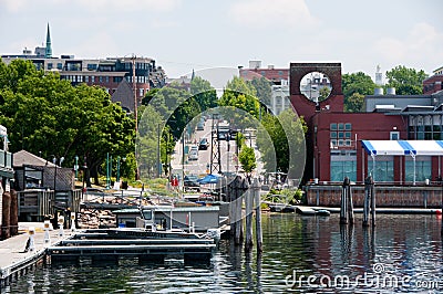 Burlington VT waterfront Editorial Stock Photo