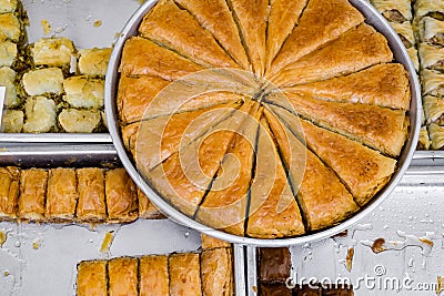 Burma baklava, turkish dessert sweet Stock Photo