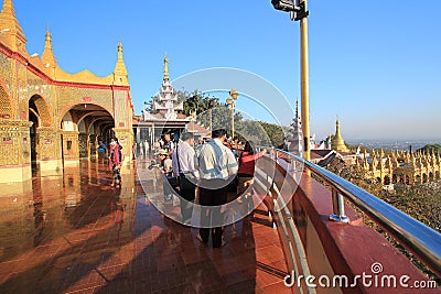 Burma Mandalay Hill Sutaungpyei Pagoda Editorial Stock Photo