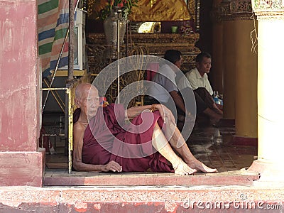Burma monk Editorial Stock Photo