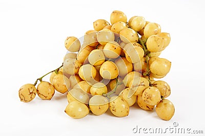 Burmese grape on white Stock Photo