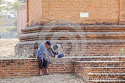 Burmese people in Myanmar Editorial Stock Photo