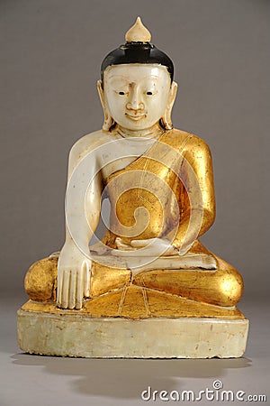 Burmese statue of Buddha Stock Photo