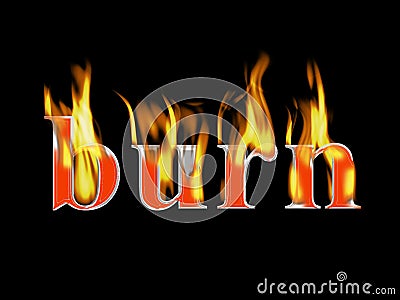 Burn Stock Photo