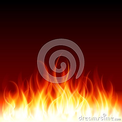 Burn flame fire Vector Illustration