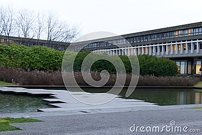 View of Academic Quadrangle which have been used as filming location in TV Show `Battlestar Galactica` Editorial Stock Photo