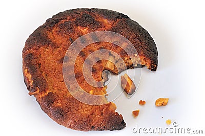 Burned biscuit Stock Photo