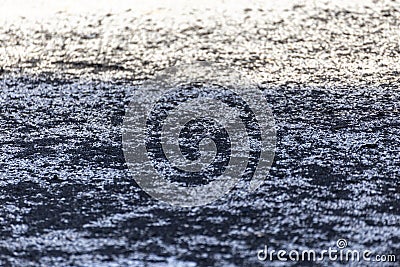 Burned tire rubber from a drift Stock Photo