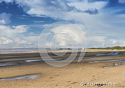 Burnham on Sea Beach Stock Photo