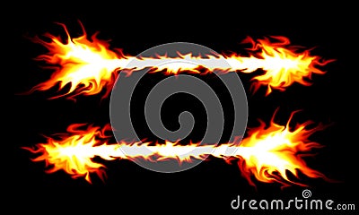 Burning Arrow Stock Photo