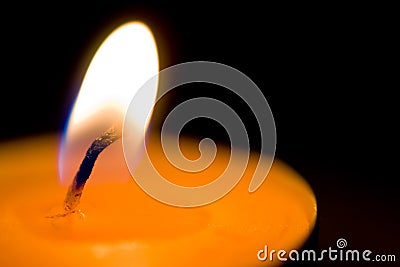 Burning Candle Stock Photo