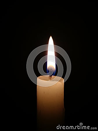 Burning candle Stock Photo