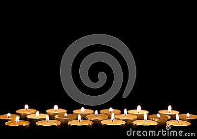 Burning candles Stock Photo