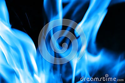 Burning fire close-up Stock Photo