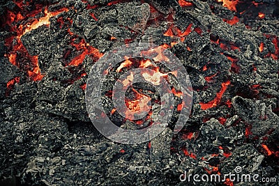 Burning fire. Danger, hazard, energy concept Stock Photo