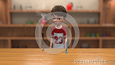 Burning Incense stick and producing fragrant smoke 3d illustration Stock Photo