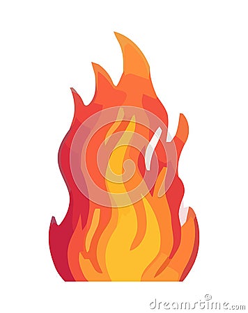 Burning inferno, igniting natures fuel Vector Illustration