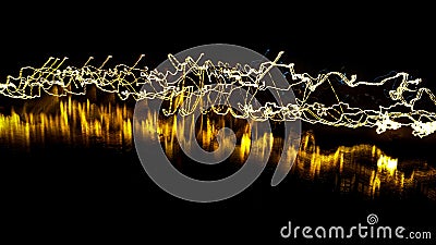 Burning lights reflects its warmness Stock Photo