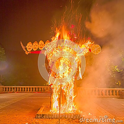 Burning of Ravana Stock Photo