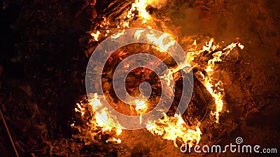 Burning Red Fire Shining at Dark Night, Abstract Background on the Theme of  Fire, Conflagration, Light, Slow Motion Movie Stock Video - Video of slow,  bright: 146437689