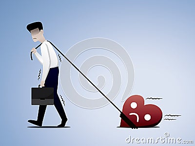 Burnout syndrome illustration vector. Vector Illustration